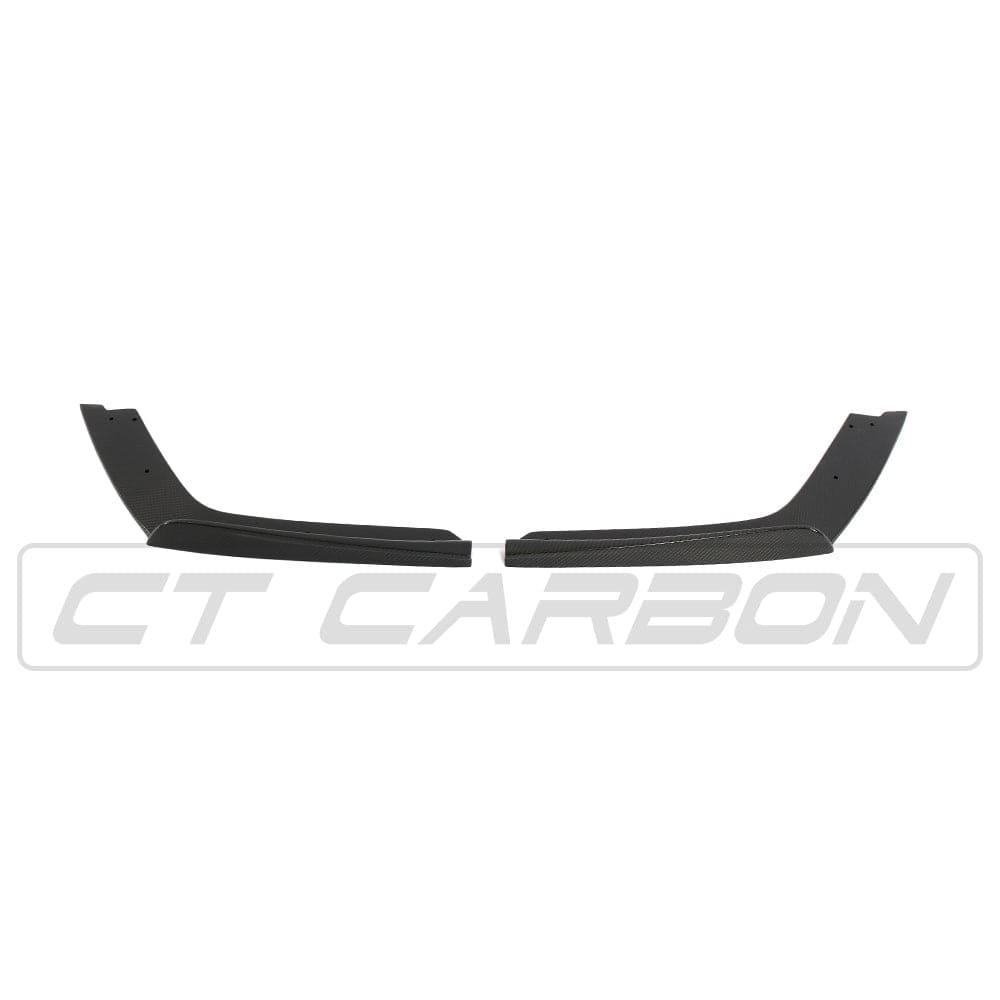 BMW M3 M4 F80 F82 F83 2014-2020 Carbon Fibre Rear Bumper Corner Spats / Splitters / Extensions (Canards, Valance End Caps) – M Performance Style Gloss Carbon Trims (Pair) – Fits M3 F80, M4 F82 Coupe & F83 Convertible