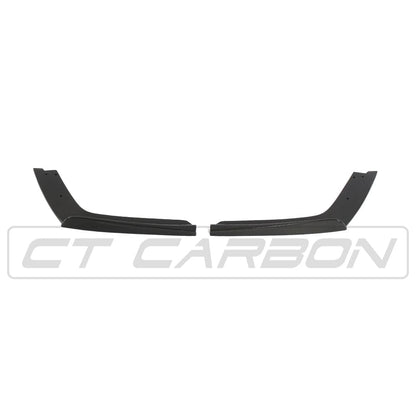 BMW M3 M4 F80 F82 F83 2014-2020 Carbon Fibre Rear Bumper Corner Spats / Splitters / Extensions (Canards, Valance End Caps) – M Performance Style Gloss Carbon Trims (Pair) – Fits M3 F80, M4 F82 Coupe & F83 Convertible