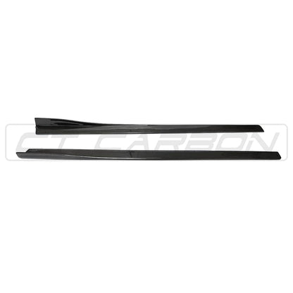 CT Carbon BMW M3/M4 F80 F82 F83 (F8X) Carbon Fibre Side Skirts, 3D-Style Gloss | Side Skirt Extensions, Side Blades, Rocker/Sill Extensions | Fits 2014-2020 M3 Saloon, M4 Coupe & Convertible