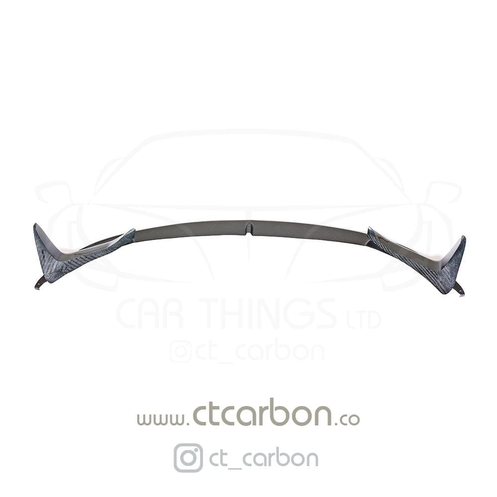 CT Carbon BMW M3/M4 F80 F82 F83 2014-2020 Carbon Fibre Front Lip Splitter (3-Piece) - M Performance/MP Style Chin Spoiler Front Bumper Lip Aero Kit - Fits M3 Saloon & M4 Coupe/Convertible