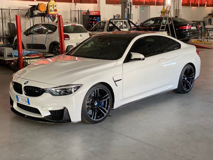 CT Carbon BMW M3/M4 F80 F82 F83 2014-2020 Carbon Fibre Front Lip Splitter (3-Piece) - M Performance/MP Style Chin Spoiler Front Bumper Lip Aero Kit - Fits M3 Saloon & M4 Coupe/Convertible