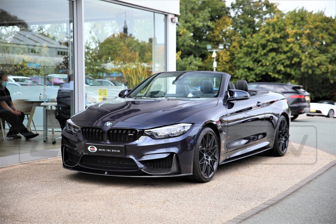 CT Carbon BMW M3/M4 F80 F82 F83 2014-2020 Carbon Fibre Front Lip Splitter (3-Piece) - M Performance/MP Style Chin Spoiler Front Bumper Lip Aero Kit - Fits M3 Saloon & M4 Coupe/Convertible