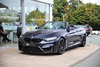 CT Carbon BMW M3/M4 F80 F82 F83 2014-2020 Carbon Fibre Front Lip Splitter (3-Piece) - M Performance/MP Style Chin Spoiler Front Bumper Lip Aero Kit - Fits M3 Saloon & M4 Coupe/Convertible