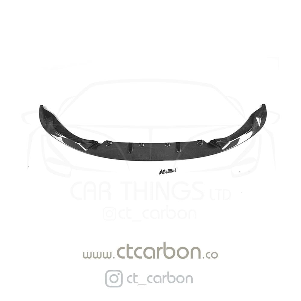 BMW M3/M4 F80 F82 F83 Front Lip Spoiler / Front Splitter - Carbon Fibre (Carbon Fiber) 3D Design Style | F8X Chin Spoiler Bumper Lip | 2014-2020 | CT Carbon OEM+