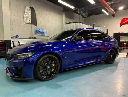 BMW M3/M4 F80 F82 F83 (2014-2020) Carbon Fibre/Carbon Fiber Front Lip Splitter - CS/Clubsport Style Front Spoiler Chin Spoiler Bumper Lip Aero Air Dam Valance - F8X Coupe Convertible Saloon