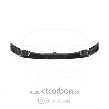 BMW M3/M4 F80 F82 F83 Carbon Fibre/Carbon Fiber Front Lip Splitter Spoiler - GTS & M Performance Style Gloss Front Bumper Chin Lip Aero Valance 2014-2020