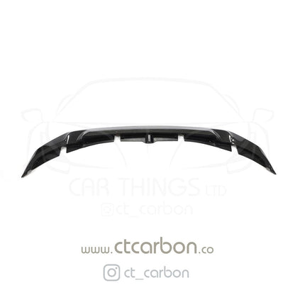 BMW M3/M4 F80 F82 F83 2014-2020 Carbon Fibre (Fiber) Front Lip Splitter Spoiler - GTS Style, M Performance Look, Gloss Carbon, F8x Bumper Lip, fits M3 Sedan/Saloon, M4 Coupe & Convertible
