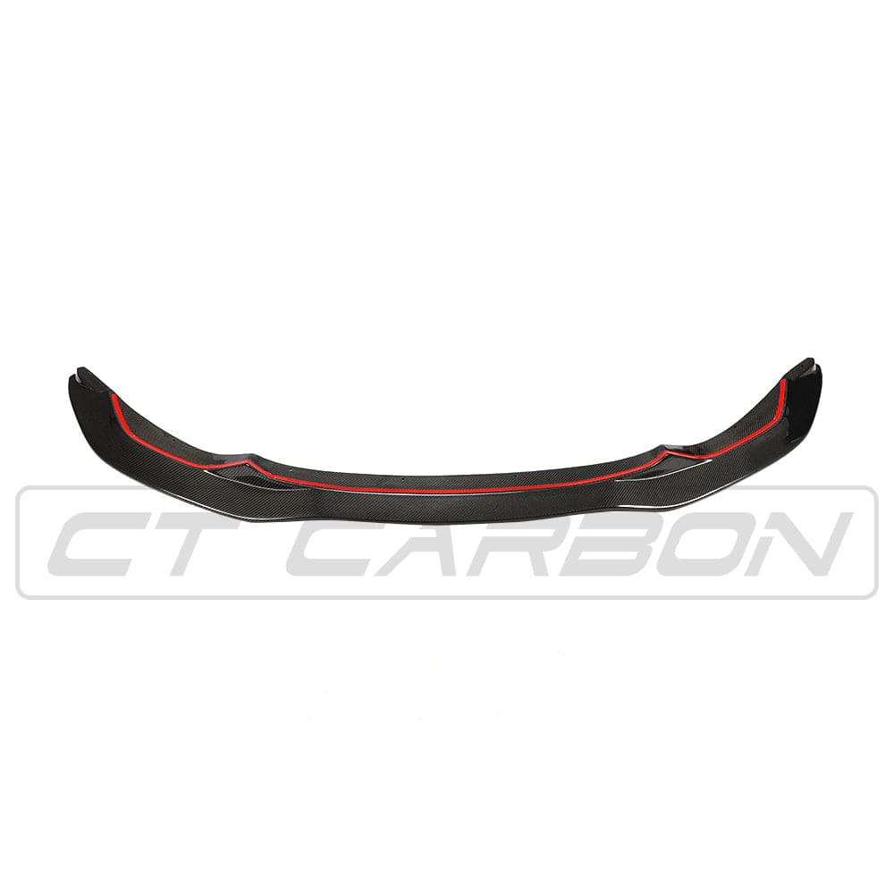BMW M3/M4 F8X F80 F82 F83 (2014-2020) PS Style Real Carbon Fibre/Fiber Front Lip Splitter Spoiler, Gloss | CT Carbon – M Performance Style Front Bumper Chin Spoiler