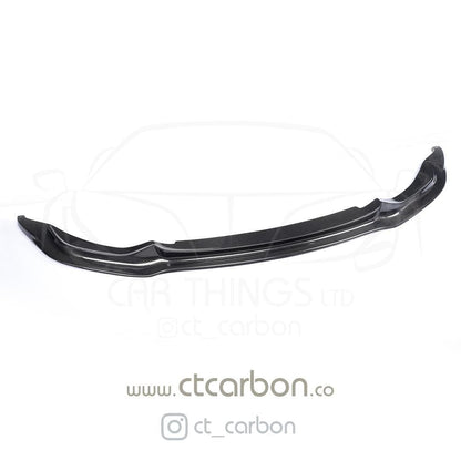 BMW M3/M4 F80 F82 F83 Carbon Fibre/Carbon Fiber V-Style Front Lip Splitter Spoiler – VRS/Vorsteiner Style Chin Spoiler Bumper Lip – 2014-2020 F8X – CT Carbon