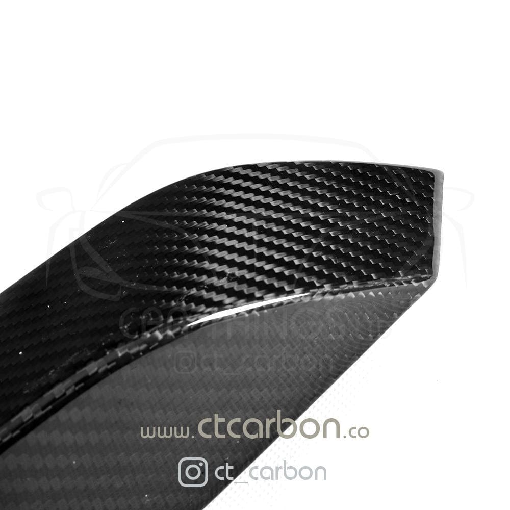 BMW M3/M4 F80 F82 F83 (2014-2020) Upper Front Bumper Carbon Fibre/Carbon Fiber Canards - Dive Planes, Aero Fins, Bumper Wings | F8X Pre-LCI/LCI