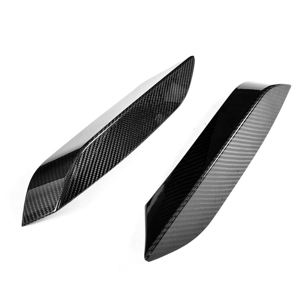 BMW M3/M4 F8X F80 F82 F83 (2014-2020) Front Bumper Canards - Carbon Fibre/Carbon Fiber Dive Planes, Winglets & Corner Fins - Upper Aero Kit by CT Carbon - M Performance Style