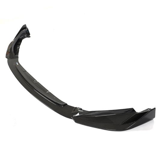BMW M3/M4 G80 G81 G82 G83 G8X Carbon Fibre (Carbon Fiber) Front Lip Splitter Kit | V2 Style Front Spoiler Bumper Lip Extension | 2021+ Pre-Preg Carbon Front Aero OEM+ Fit