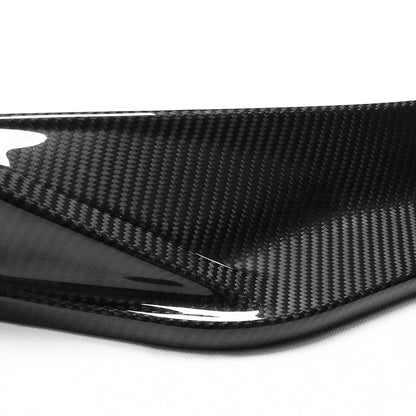 BMW M3/M4 G80 G81 G82 G83 V-Style/V Style Carbon Fibre (Fiber) Front Splitter / Front Lip Spoiler / Front Bumper Lip (Chin) – Pre-Preg Dry Carbon 3-Piece by CT Carbon – Fits 2021+ G-Series