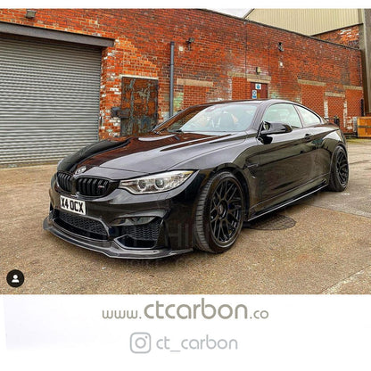 BMW M4 F82 Coupe 2014-2020 Full Carbon Fibre Body Kit V-Style – CT Carbon Aero Kit/Exterior Styling Pack UK (Carbon Fiber) | Splitter Diffuser Side Skirts Spoiler