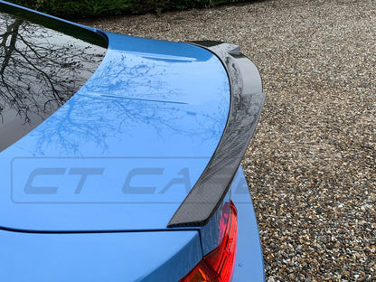 BMW M4 F82/F-82 Coupe 2014-2020 Full Carbon Fibre Body Kit (V Style) – Complete Aero/Styling Pack: Front Splitter, Side Skirt Extensions, Rear Diffuser, Boot/Trunk Lip Spoiler – Gloss Carbon Fiber Exterior Upgrade by CT Carbon
