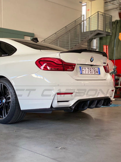 BMW M4 F82 Coupe 2014-2020 Full Carbon Fibre Body Kit V-Style – CT Carbon Aero Kit/Exterior Styling Pack UK (Carbon Fiber) | Splitter Diffuser Side Skirts Spoiler