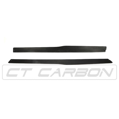 BMW M4 F82/F83 (2014–2020) Carbon Fibre (Carbon Fiber) Side Skirts PS Style/PS Design – Side Skirt Extensions, Side Blades, Rocker Panel/Sill Extensions – Coupe & Convertible – CT Carbon OEM+