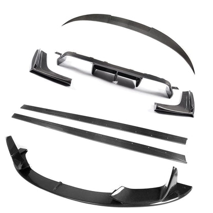 BMW M4 F83 Convertible Cabriolet Carbon Fibre/Carbon Fiber Full Body/Aero Kit - CT Carbon V Design V1 - M Performance Style: Front Lip Splitter, Side Skirt Extensions, V Boot Lip Spoiler & Rear Diffuser - Fits 2014-2020