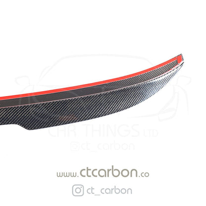 BMW 5 Series G30 (2017-2023) & M5 F90 (2017-2023) Carbon Fibre Rear Boot/Trunk Lip Spoiler - CS Club Sport M Performance Style Gloss Carbon Decklid Wing - CT Carbon OEM+ Saloon/Sedan