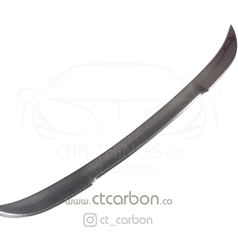 BMW 5 Series G30 & M5 F90 Carbon Fibre/Fiber Boot/Trunk Lip Spoiler – CS Style Rear Decklid Wing | Gloss Carbon OEM+ Saloon/Sedan | Performance Boot Lid Trim by CT Carbon