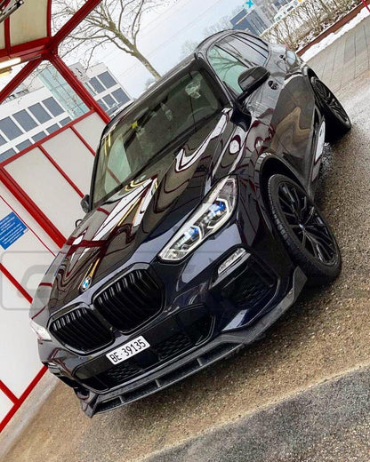 BMW X5 G05 Front Lip Spoiler/Splitter - Gloss Real Carbon Fibre (Carbon Fiber) Chin Spoiler, Bumper Lip, Air Dam, Front