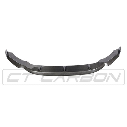 BMW X5 M / X6 M F85 F86 H-Style Carbon Fibre/Carbon Fiber Front Splitter Lip Spoiler | 2015-2018 | CT Carbon | OEM-Fit Front Bumper Chin, Lower Valance Lip Aero Upgrade