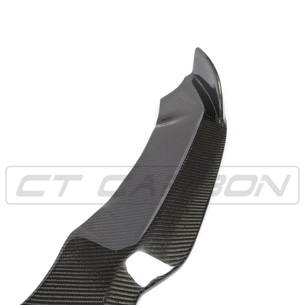 BMW X5 M / X6 M F85 F86 H-Style Carbon Fibre/Carbon Fiber Front Splitter Lip Spoiler | 2015-2018 | CT Carbon | OEM-Fit Front Bumper Chin, Lower Valance Lip Aero Upgrade