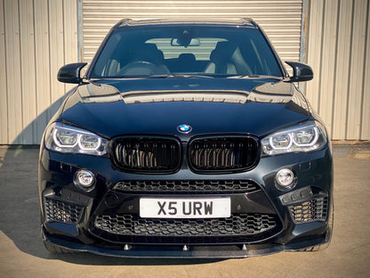 BMW X5M/X6M F85 F86 Carbon Fibre/Carbon Fiber Front Lip Spoiler Splitter H Style – CT Carbon Bumper Lip Chin Spoiler Front Valance – 2015-2018 – OEM Fit Performance Body Kit Upgrade UK