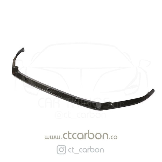 VW/Volkswagen Golf R Mk7.5 (7.5R) 2017-2020 Carbon Fibre/Carbon Fiber Front Lip Splitter Spoiler – CT Carbon (CT Design) | Facelift R & R-Line Front Chin, Lower Bumper Lip, Front Valance/Blade Diffuser