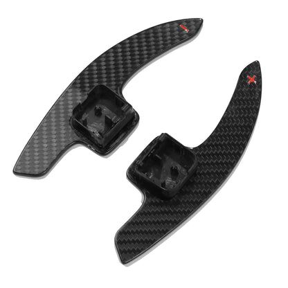 Audi Paddle Shifters Real Carbon Fibre/Fiber – Steering Wheel Shift Paddle Extensions for A3/S3/RS3 8V, A4/S4/RS4 A5/S5/RS5 B9, Q2 Q5 Q7 Q8, TT/TTS/TTRS, R8 (2015-2021) – DSG S tronic Flappy Paddle Upgrade