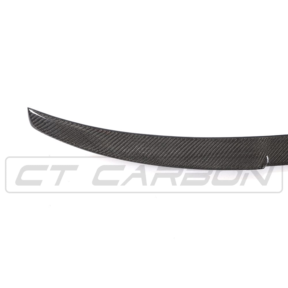 Audi A3 S3 RS3 8V Saloon/Sedan Carbon Fibre/Fiber Rear Boot Lip Spoiler (Trunk Lip, Bootlid Wing) V-Style Ducktail by CT Carbon 2013-2020