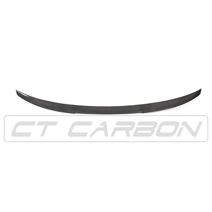 Audi A3 S3 RS3 8V Saloon/Sedan Carbon Fibre/Fiber Rear Boot Lip Spoiler (Trunk Lip, Bootlid Wing) V-Style Ducktail by CT Carbon 2013-2020