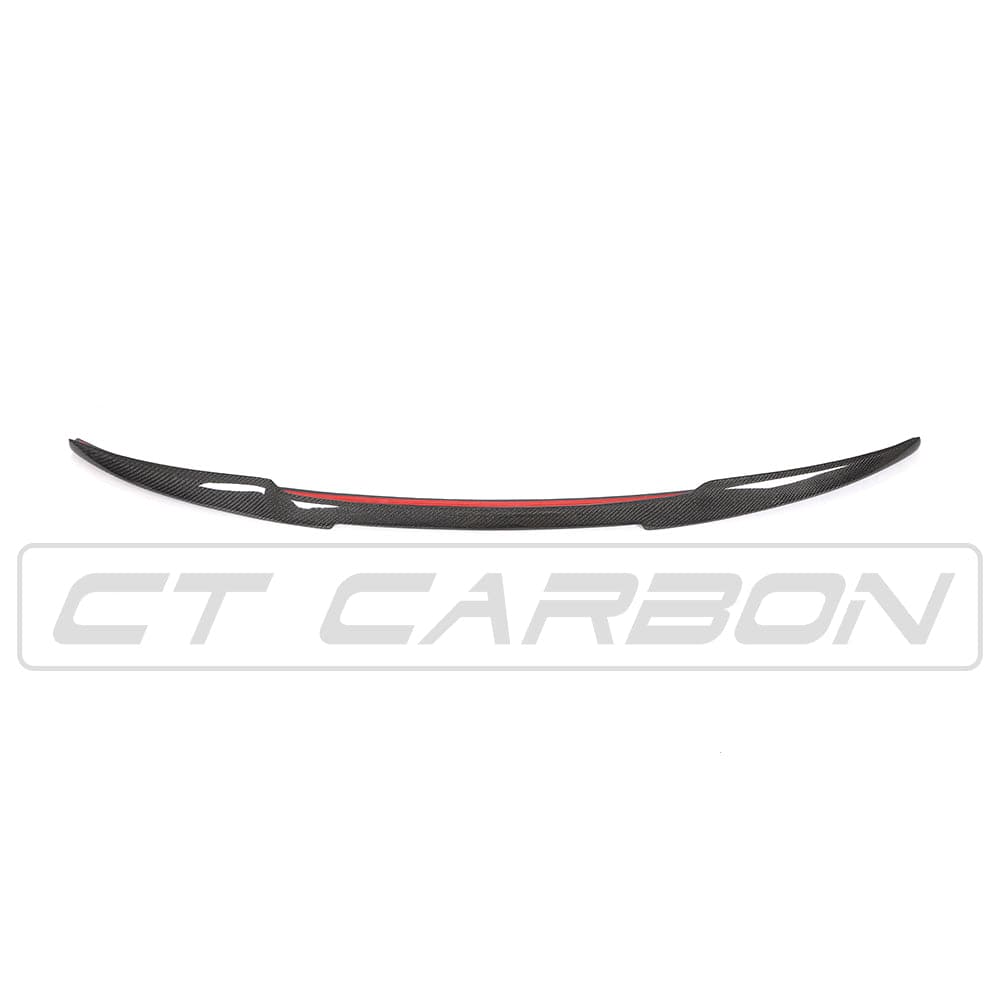 Audi A3 S3 RS3 8V Saloon/Sedan Carbon Fibre/Fiber Rear Boot Lip Spoiler (Trunk Lip, Bootlid Wing) V-Style Ducktail by CT Carbon 2013-2020