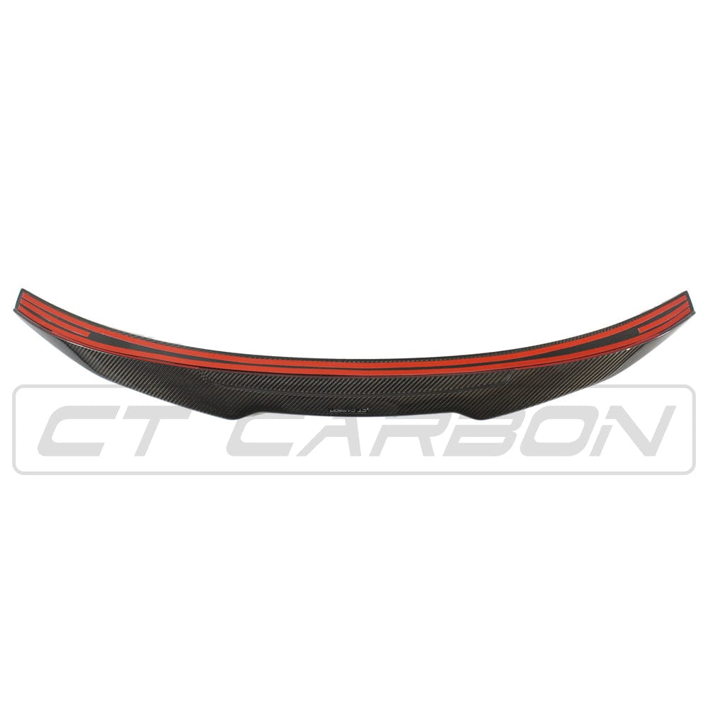 Audi A3/S3/RS3 8Y Saloon Sedan Limousine Carbon Fibre Rear Lip Spoiler - PS Style Ducktail Boot Lid Wing Trunk Decklid Lip (2022-2025) Pre-Preg OEM+ by CT Carbon