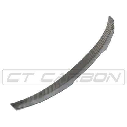 Audi A3/S3/RS3 8Y Saloon Sedan Limousine Carbon Fibre Rear Lip Spoiler - PS Style Ducktail Boot Lid Wing Trunk Decklid Lip (2022-2025) Pre-Preg OEM+ by CT Carbon