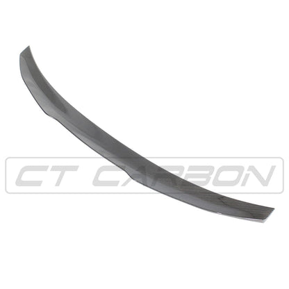 Audi A3/S3/RS3 8Y Saloon Sedan Limousine Carbon Fibre Rear Lip Spoiler - PS Style Ducktail Boot Lid Wing Trunk Decklid Lip (2022-2025) Pre-Preg OEM+ by CT Carbon