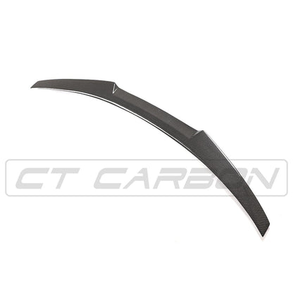 CT Carbon V-Design Rear Boot Lip Spoiler for Audi A5/S5 B9 (2017-2021) – Real Carbon Fibre Trunk/Decklid Wing Coupe & Sportback