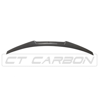 CT Carbon V-Design Rear Boot Lip Spoiler for Audi A5/S5 B9 (2017-2021) – Real Carbon Fibre Trunk/Decklid Wing Coupe & Sportback