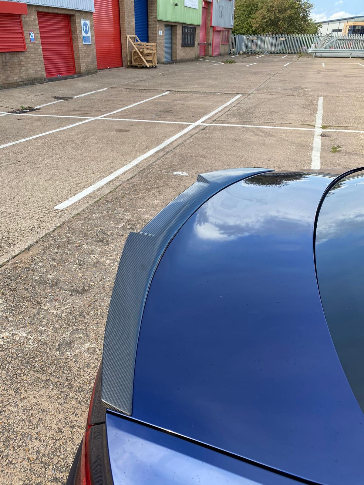 CT Carbon V-Design Rear Boot Lip Spoiler for Audi A5/S5 B9 (2017-2021) – Real Carbon Fibre Trunk/Decklid Wing Coupe & Sportback