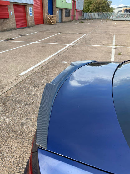 CT Carbon V-Design Rear Boot Lip Spoiler for Audi A5/S5 B9 (2017-2021) – Real Carbon Fibre Trunk/Decklid Wing Coupe & Sportback