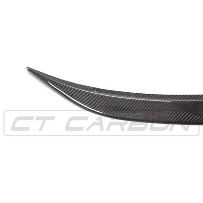 BMW 3 Series G20 (2018+) & M3 G80 (2021+) Carbon Fibre/Carbon Fiber Boot Lip Trunk Spoiler – Gloss Dry Pre-Preg OE/OEM Factory Style Rear Lip Wing for Saloon/Sedan by CT Carbon