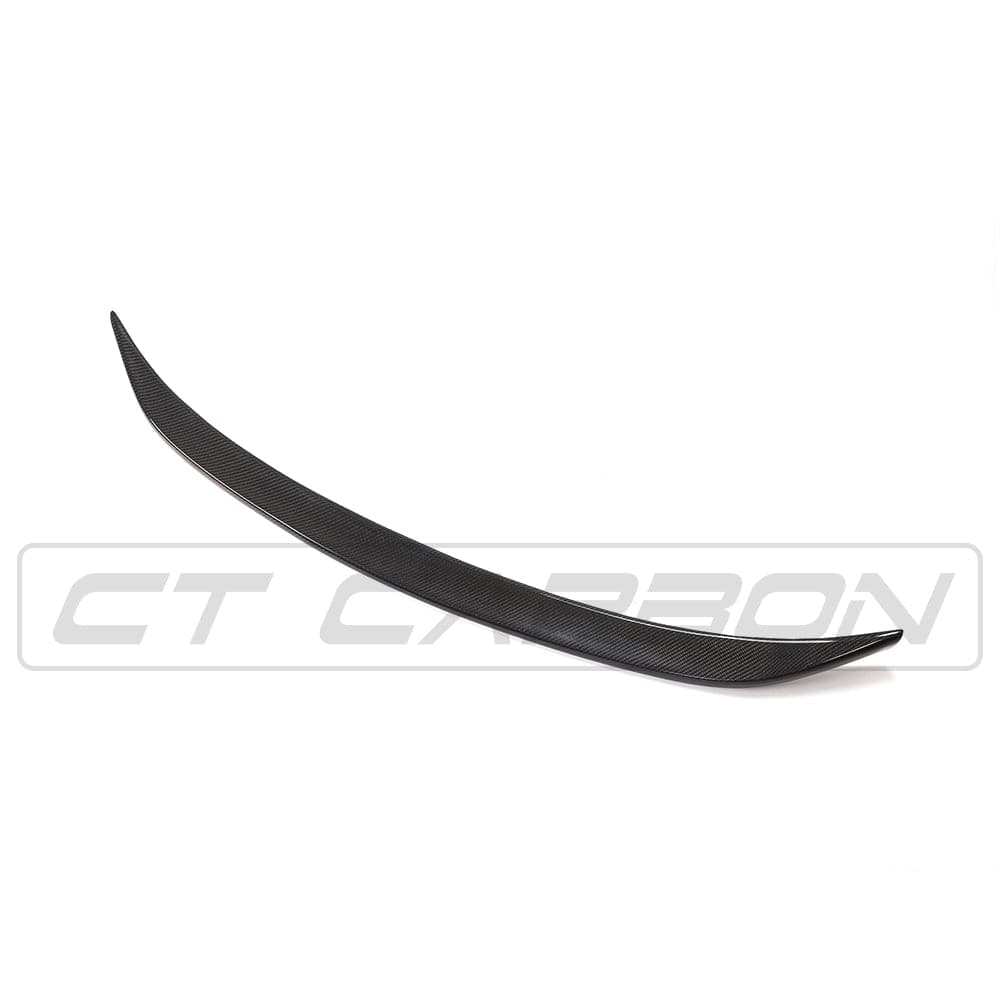 BMW G20 3 Series 2018+ / G80 M3 2021+ Carbon Fibre/Carbon Fiber Rear Lip Spoiler - OEM & M Performance Style Boot/Trunk Lip Decklid - Gloss 2x2 Twill Pre-Preg - CT Carbon
