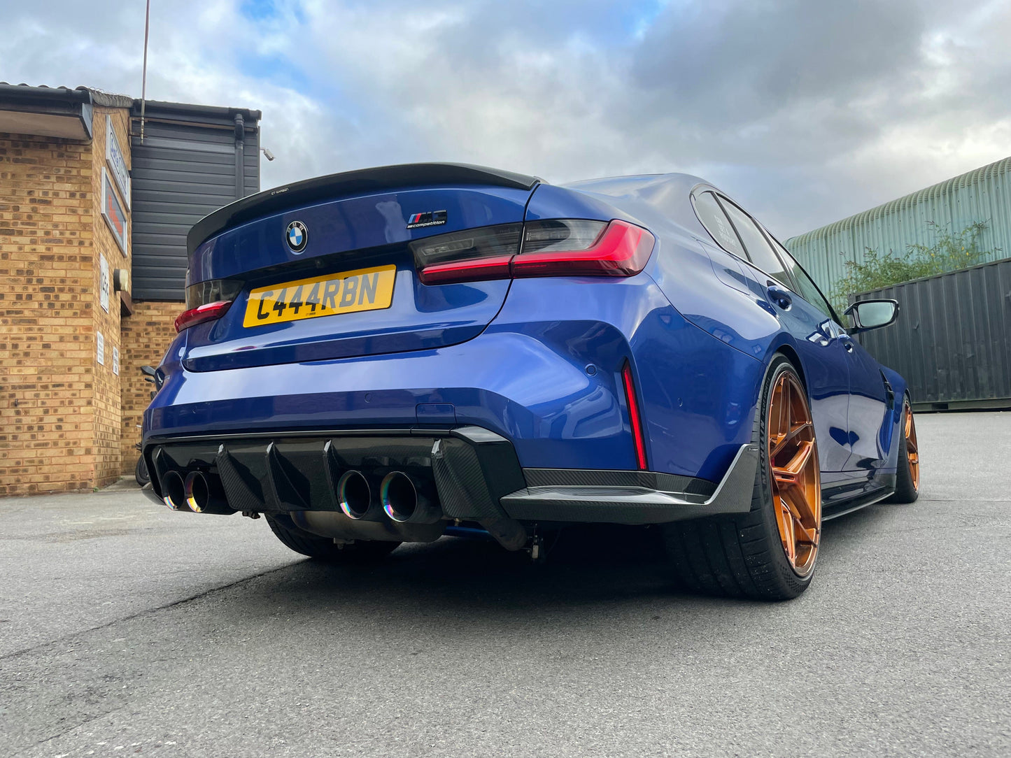 BMW G20 3 Series 2018+ / G80 M3 2021+ Carbon Fibre/Carbon Fiber Rear Lip Spoiler - OEM & M Performance Style Boot/Trunk Lip Decklid - Gloss 2x2 Twill Pre-Preg - CT Carbon