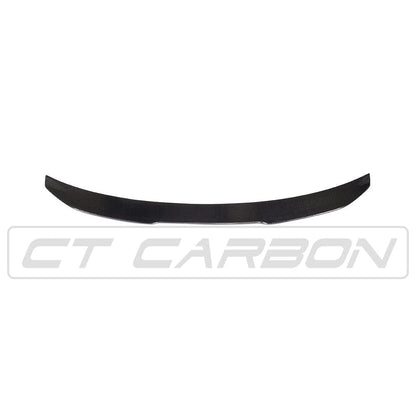 BMW 3 Series G20 / M3 G80 PS Style Carbon Fibre (Fiber) Rear Lip Spoiler – Boot/Trunk Lid Lip, Gloss Wet Carbon Tail Wing Blade – Fits 2018-2024 G20, 2021-2024 G80 Sedan/Saloon – CT Carbon