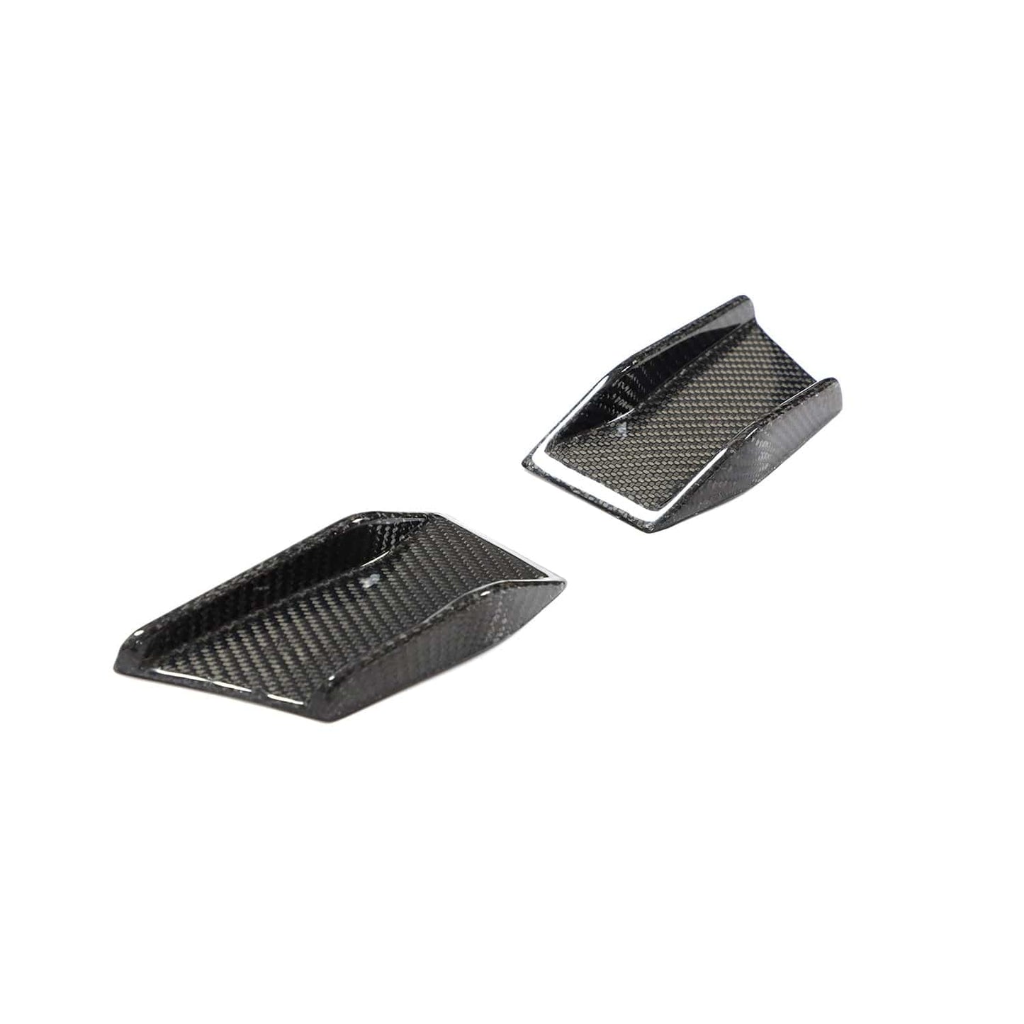 BMW 4 Series G22/G23 Front Bumper Canards — Carbon Fibre/Carbon Fiber Dive Planes, Winglets & Front Corner Splitters | Gloss Carbon Aero Fins | 2020+ Coupe & Convertible | CT Carbon