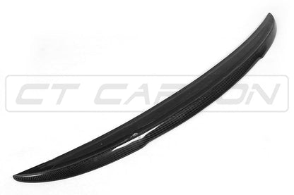 BMW F10 M5 & 5 Series Carbon Fibre Boot/Trunk Lip Spoiler - ARK Style Ducktail Rear Lip, Tailgate Spoiler/Rear Wing, Fits 2011-2016 M5, 2009-2017 Sedan/Saloon - Gloss Carbon OEM+ Fit, M Sport Upgrade