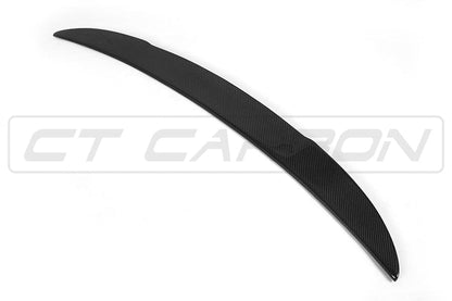 BMW F10 M5 & 5 Series Carbon Fibre Boot/Trunk Lip Spoiler - ARK Style Ducktail Rear Lip, Tailgate Spoiler/Rear Wing, Fits 2011-2016 M5, 2009-2017 Sedan/Saloon - Gloss Carbon OEM+ Fit, M Sport Upgrade