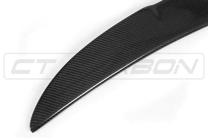 BMW F10 M5 & 5 Series (2009–2017) Carbon Fibre/Fiber Boot/Trunk Lip Spoiler – ARK Style Rear Bootlid Wing, Gloss Carbon for Saloon/Sedan