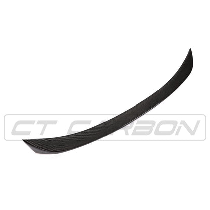 BMW F10 M5 & 5 Series V-Style/V-Type Carbon Fibre/Fiber Boot/Trunk Spoiler Lip - Rear Bootlid/Decklid Wing (2011-2016 M5, 2009-2017 5 Series Sedan/Saloon) - CT Carbon OEM+ Fitment
