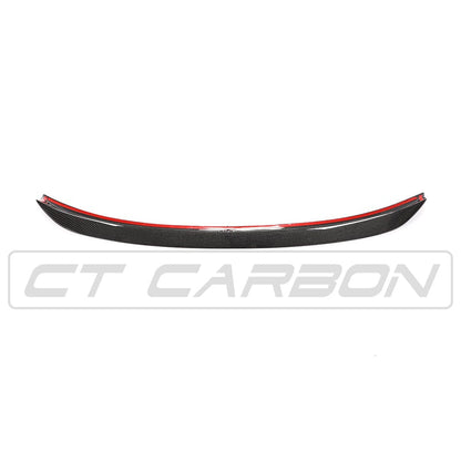 BMW F10 M5 & 5 Series Carbon Fibre/Fiber V Style Boot Lip Spoiler - Trunk/Decklid Rear Lip Wing by CT Carbon (2009-2017) Saloon/Sedan Performance Rear Spoiler